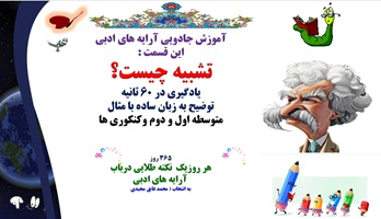 تشبیه چیست؟  یادگیری در 60 ثانیه توضیح به زبان ساده با مثال