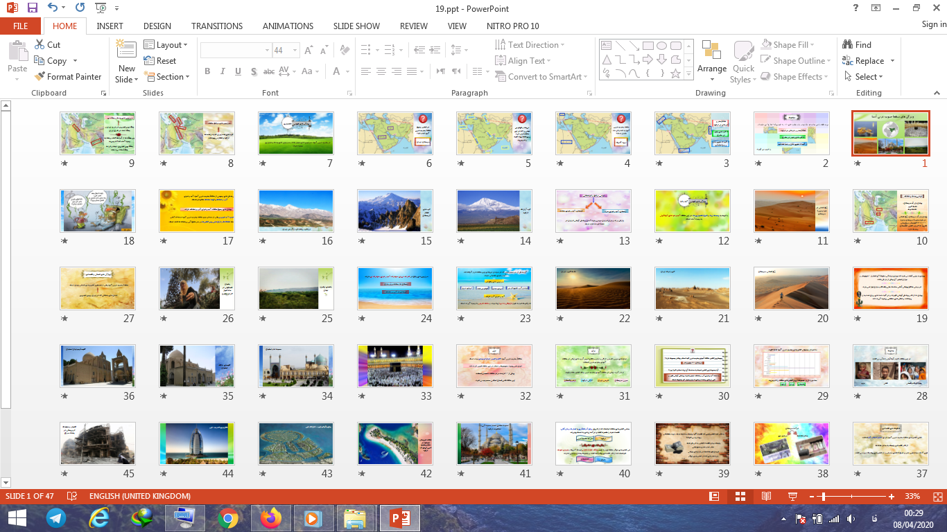 دانلود پاورپوینت ویژگی های منطقه جنوب غربی آسیا درس نوزدهم مطالعات اجتماعی پایه هشتم